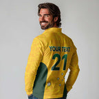 Australian Lawn Bowls Custom Long Sleeve Polo Shirt Aussie Minimalist Style - Aussie Hoodie