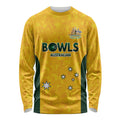 Australian Lawn Bowls Custom Long Sleeve Shirt Aussie Minimalist Style - Aussie Hoodie