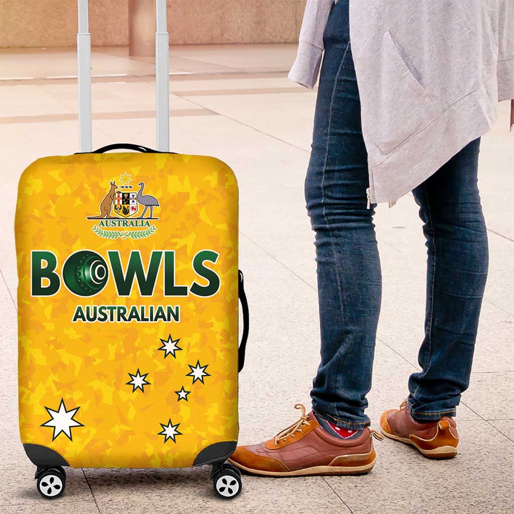 Australian Lawn Bowls Luggage Cover Aussie Minimalist Style - Aussie Hoodie