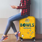 Australian Lawn Bowls Luggage Cover Aussie Minimalist Style - Aussie Hoodie