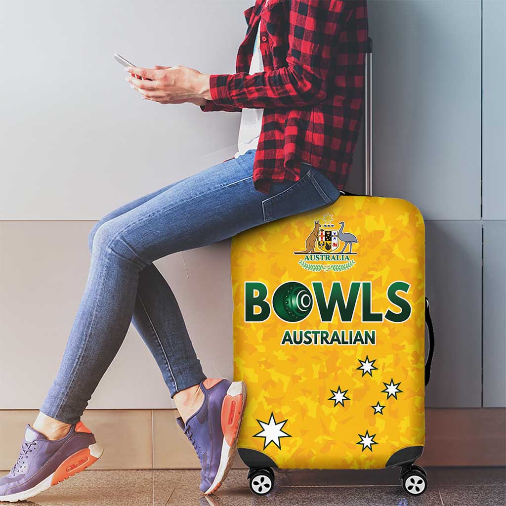 Australian Lawn Bowls Luggage Cover Aussie Minimalist Style - Aussie Hoodie