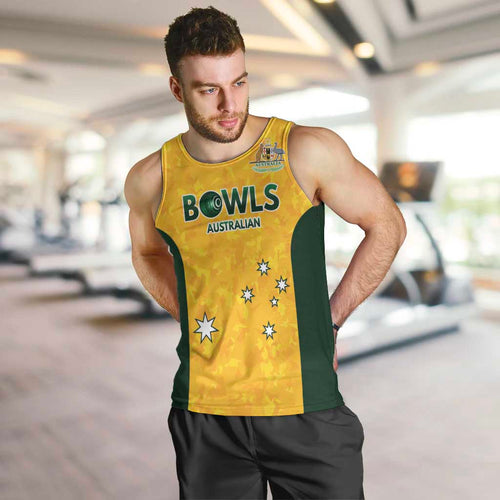 Australian Lawn Bowls Custom Men Tank Top Aussie Minimalist Style - Aussie Hoodie