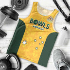 Australian Lawn Bowls Custom Men Tank Top Aussie Minimalist Style - Aussie Hoodie