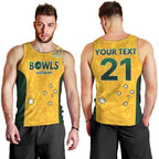 Australian Lawn Bowls Custom Men Tank Top Aussie Minimalist Style - Aussie Hoodie