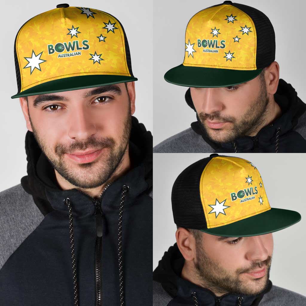 Australian Lawn Bowls Mesh Trucker Cap Aussie Minimalist Style - Aussie Hoodie