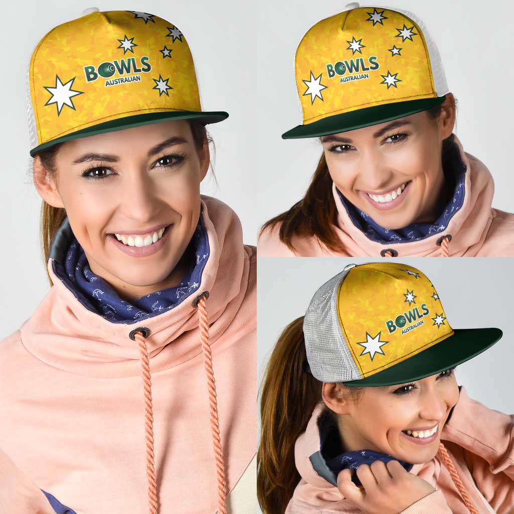 Australian Lawn Bowls Mesh Trucker Cap Aussie Minimalist Style - Aussie Hoodie