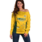 Australian Lawn Bowls Custom Off Shoulder Sweater Aussie Minimalist Style - Aussie Hoodie