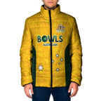 Australian Lawn Bowls Custom Padded Jacket Aussie Minimalist Style - Aussie Hoodie