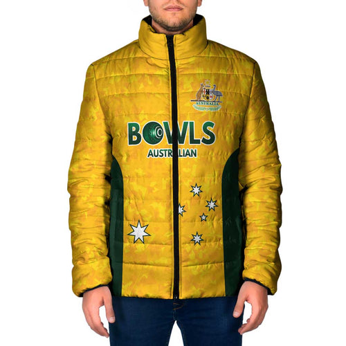Australian Lawn Bowls Custom Padded Jacket Aussie Minimalist Style - Aussie Hoodie