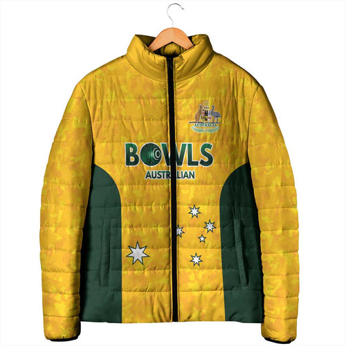 Australian Lawn Bowls Custom Padded Jacket Aussie Minimalist Style - Aussie Hoodie
