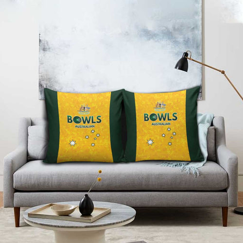 Australian Lawn Bowls Pillow Cover Aussie Minimalist Style - Aussie Hoodie