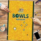 Australian Lawn Bowls Puzzle Aussie Minimalist Style - Aussie Hoodie