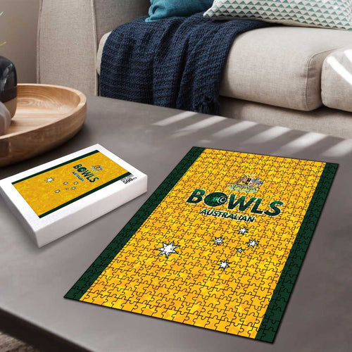 Australian Lawn Bowls Puzzle Aussie Minimalist Style - Aussie Hoodie