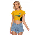Australian Lawn Bowls Custom Raglan Cropped T Shirt Aussie Minimalist Style - Aussie Hoodie