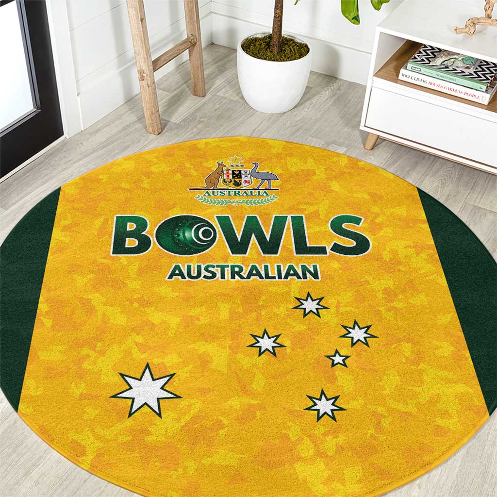 Australian Lawn Bowls Round Carpet Aussie Minimalist Style - Aussie Hoodie