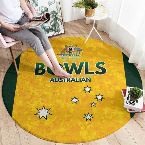 Australian Lawn Bowls Round Carpet Aussie Minimalist Style - Aussie Hoodie