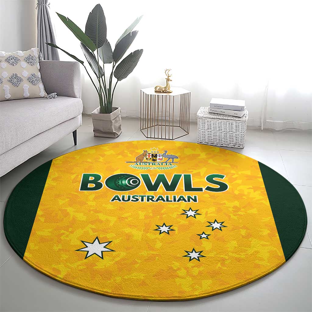 Australian Lawn Bowls Round Carpet Aussie Minimalist Style - Aussie Hoodie