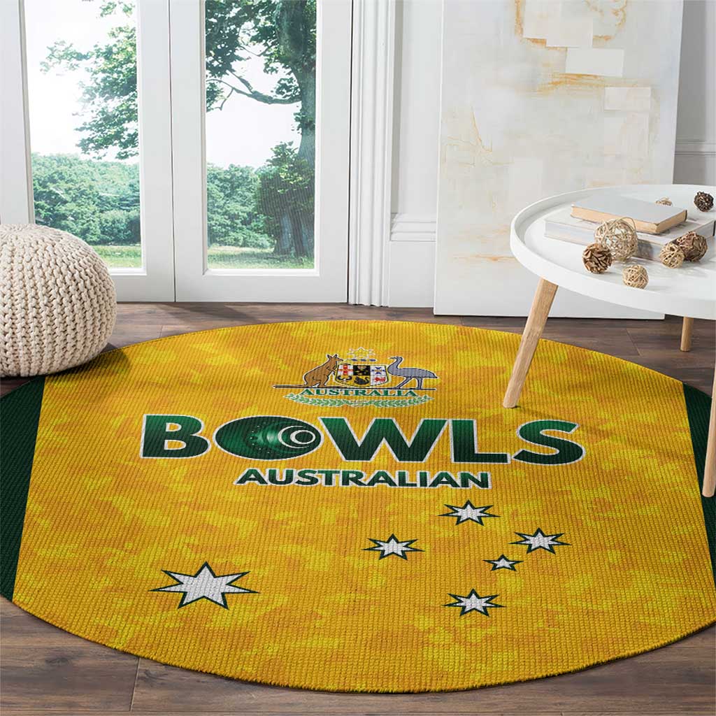 Australian Lawn Bowls Round Carpet Aussie Minimalist Style - Aussie Hoodie