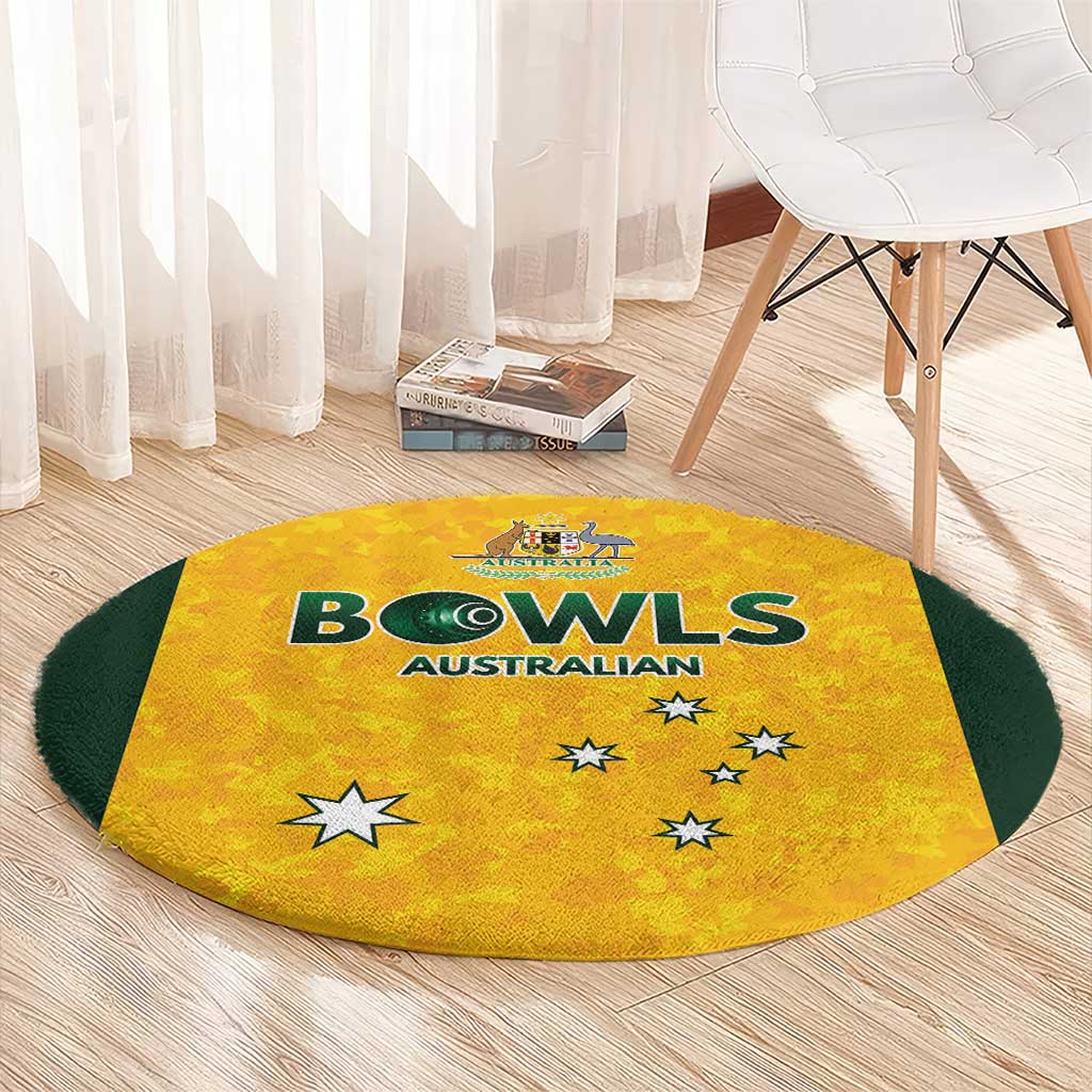 Australian Lawn Bowls Round Carpet Aussie Minimalist Style - Aussie Hoodie