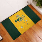 Australian Lawn Bowls Rubber Doormat Aussie Minimalist Style - Aussie Hoodie