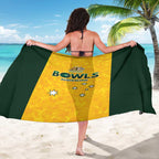 Australian Lawn Bowls Sarong Aussie Minimalist Style - Aussie Hoodie
