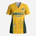 Australian Lawn Bowls Custom Scrub Top Aussie Minimalist Style - Aussie Hoodie