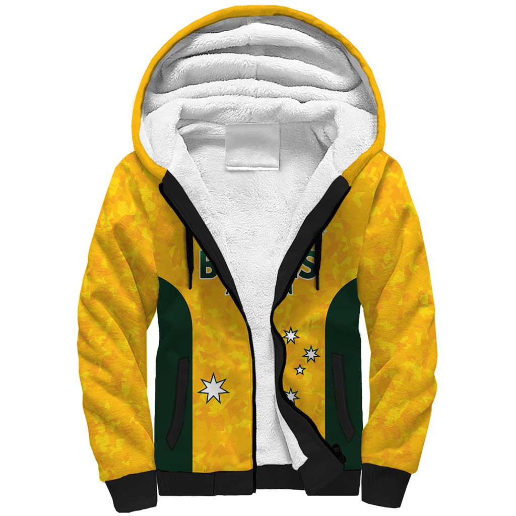Australian Lawn Bowls Custom Sherpa Hoodie Aussie Minimalist Style - Aussie Hoodie