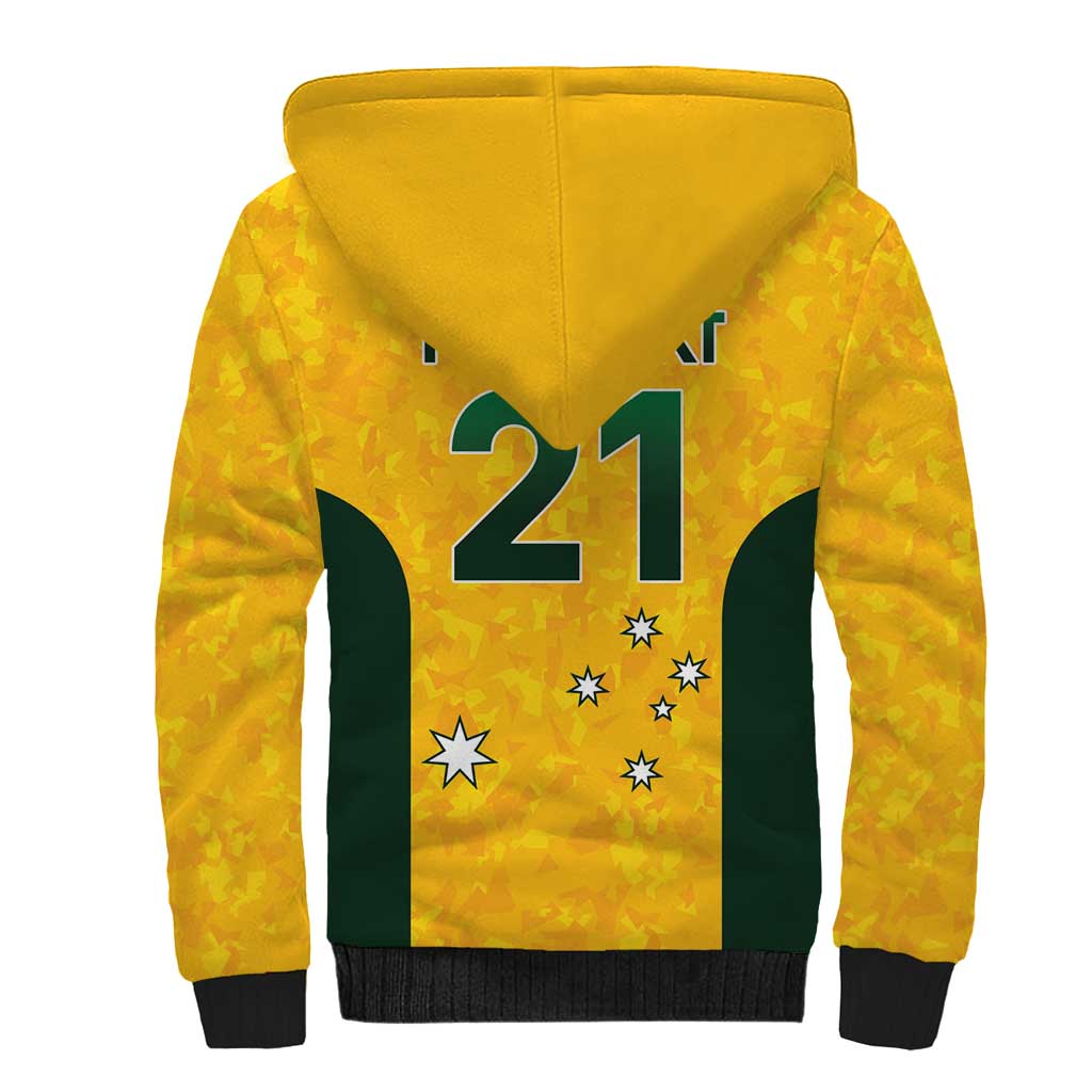Australian Lawn Bowls Custom Sherpa Hoodie Aussie Minimalist Style - Aussie Hoodie