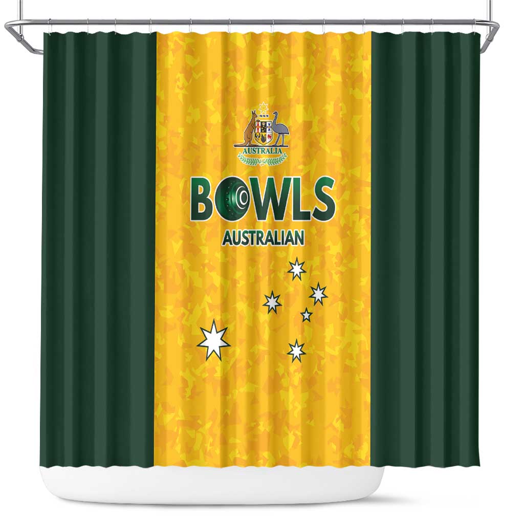 Australian Lawn Bowls Shower Curtain Aussie Minimalist Style - Aussie Hoodie