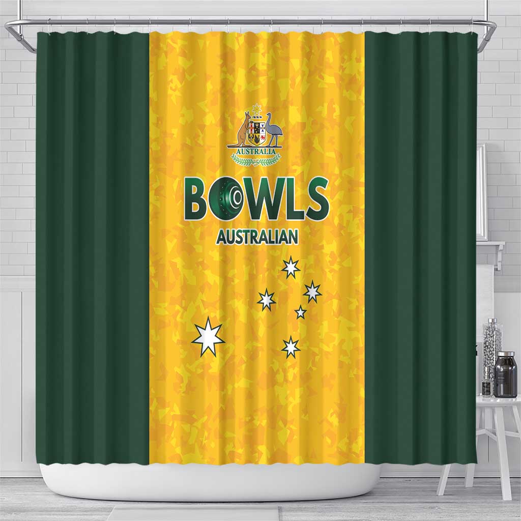 Australian Lawn Bowls Shower Curtain Aussie Minimalist Style - Aussie Hoodie