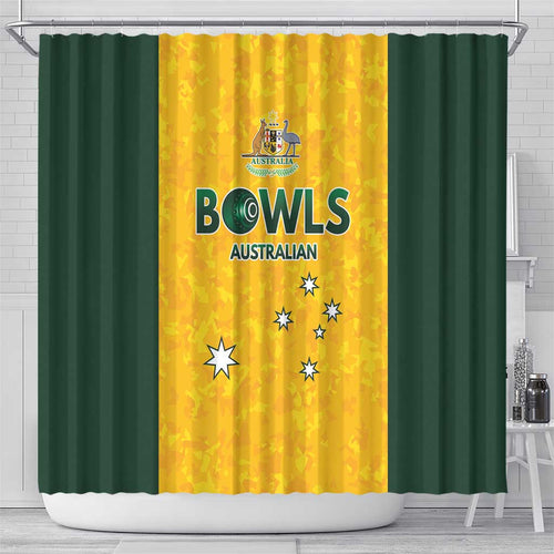 Australian Lawn Bowls Shower Curtain Aussie Minimalist Style - Aussie Hoodie
