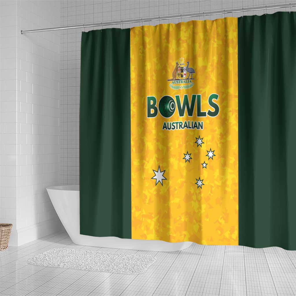 Australian Lawn Bowls Shower Curtain Aussie Minimalist Style - Aussie Hoodie