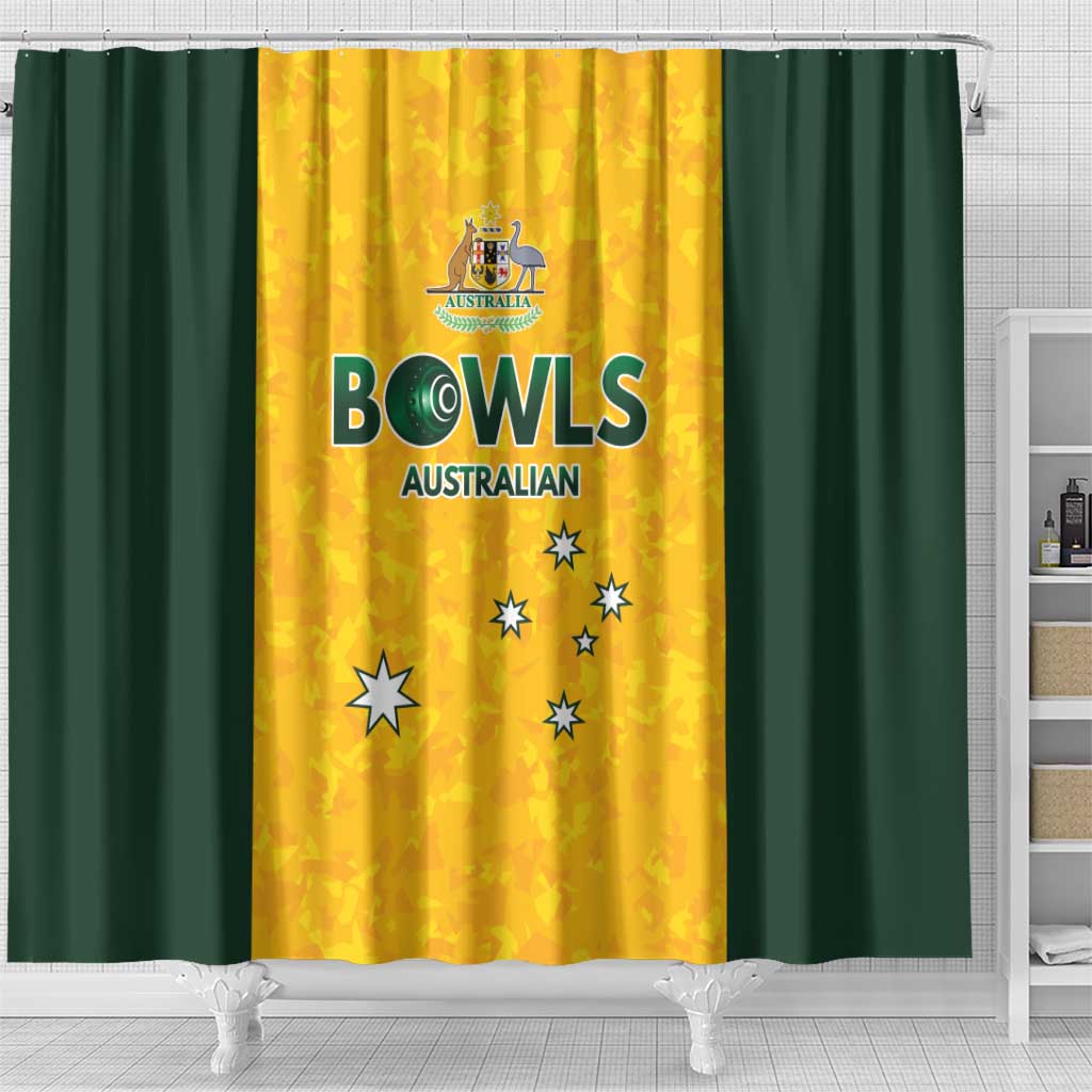 Australian Lawn Bowls Shower Curtain Aussie Minimalist Style - Aussie Hoodie