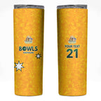 Australian Lawn Bowls Custom Skinny Tumbler Aussie Minimalist Style - Aussie Hoodie