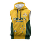 Australian Lawn Bowls Custom Sleeveless Hoodie Aussie Minimalist Style - Aussie Hoodie