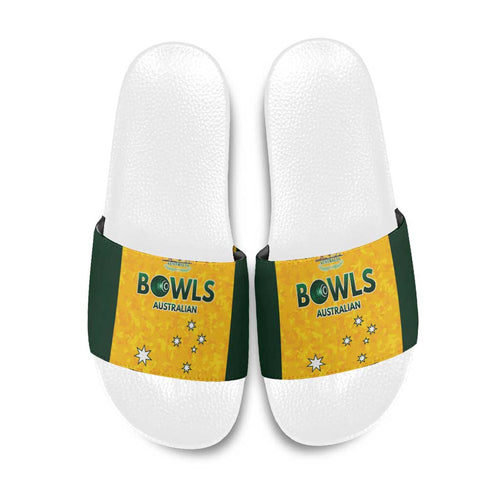 Australian Lawn Bowls Slide Sandals Aussie Minimalist Style - Aussie Hoodie
