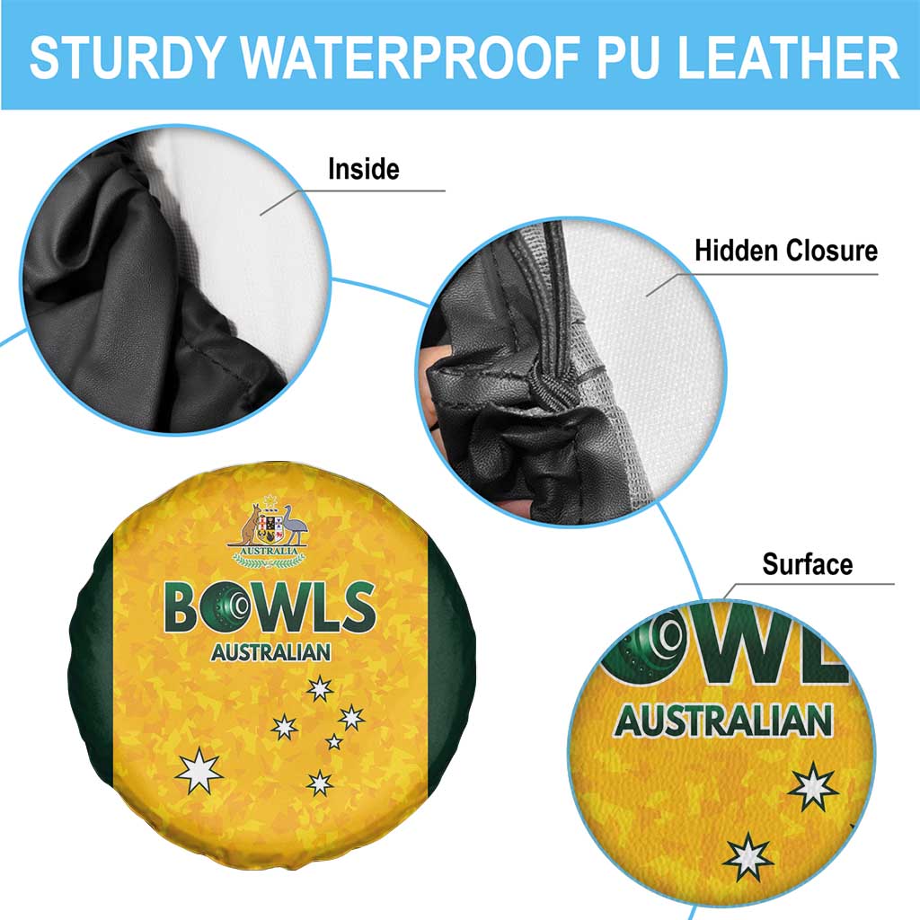 Australian Lawn Bowls Spare Tire Cover Aussie Minimalist Style - Aussie Hoodie