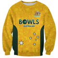 Australian Lawn Bowls Custom Sweatshirt Aussie Minimalist Style - Aussie Hoodie