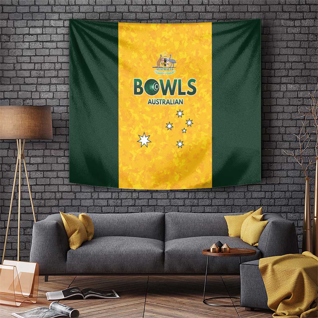 Australian Lawn Bowls Tapestry Aussie Minimalist Style - Aussie Hoodie