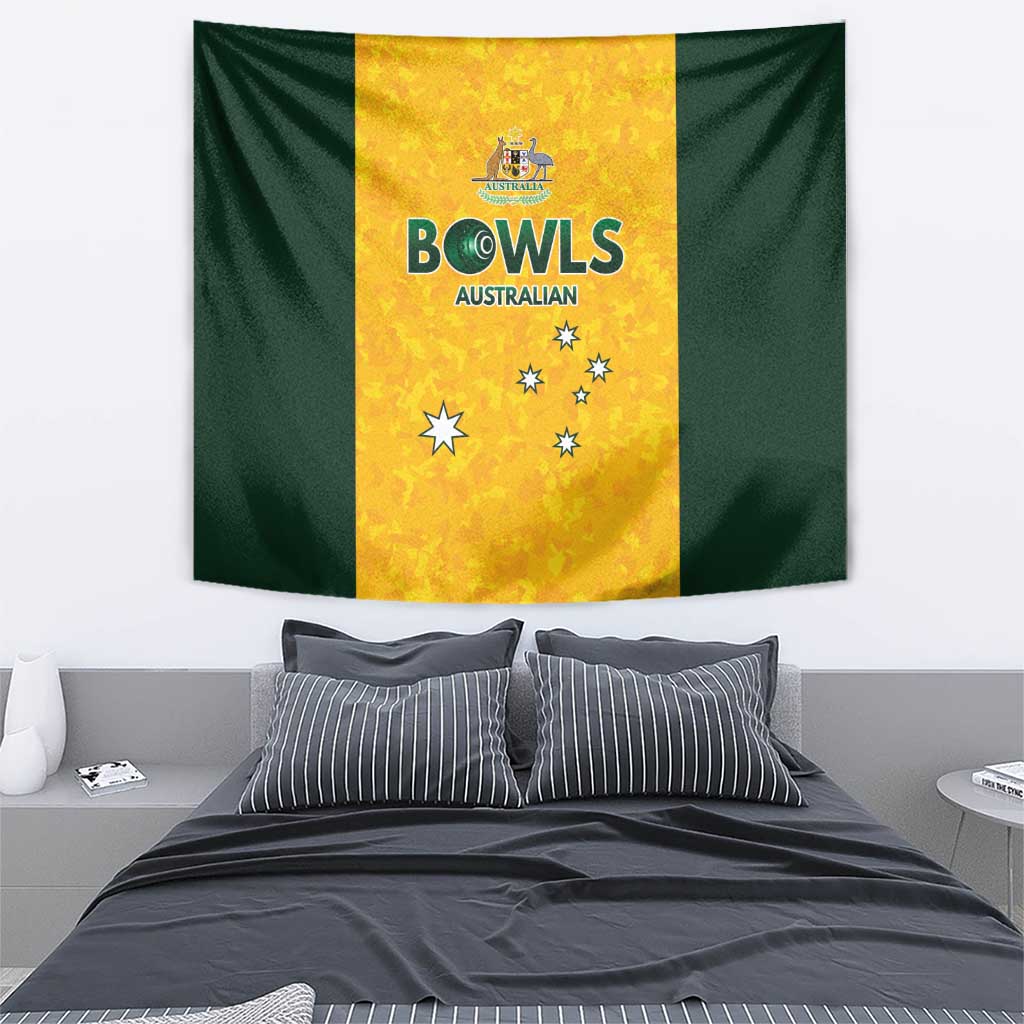 Australian Lawn Bowls Tapestry Aussie Minimalist Style - Aussie Hoodie