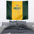 Australian Lawn Bowls Tapestry Aussie Minimalist Style - Aussie Hoodie