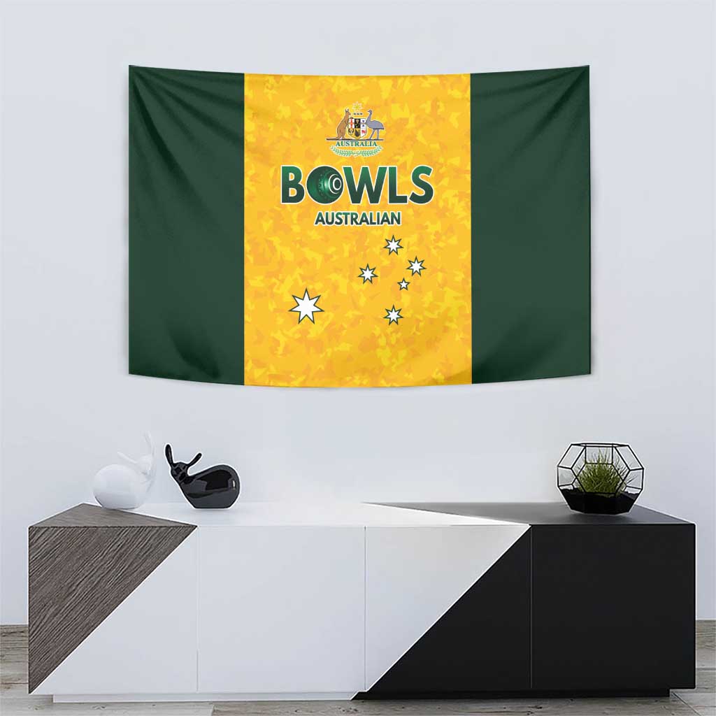 Australian Lawn Bowls Tapestry Aussie Minimalist Style - Aussie Hoodie