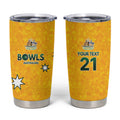 Australian Lawn Bowls Custom Tumbler Cup Aussie Minimalist Style - Aussie Hoodie