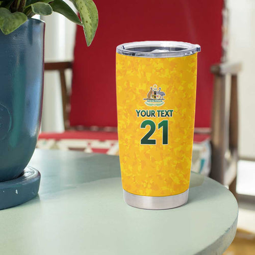 Australian Lawn Bowls Custom Tumbler Cup Aussie Minimalist Style - Aussie Hoodie