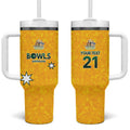 Australian Lawn Bowls Custom Tumbler With Handle Aussie Minimalist Style - Aussie Hoodie