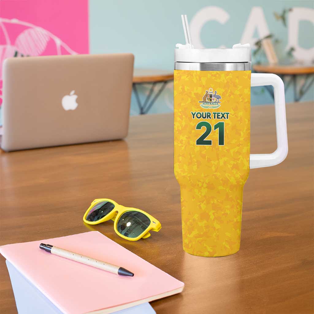 Australian Lawn Bowls Custom Tumbler With Handle Aussie Minimalist Style - Aussie Hoodie