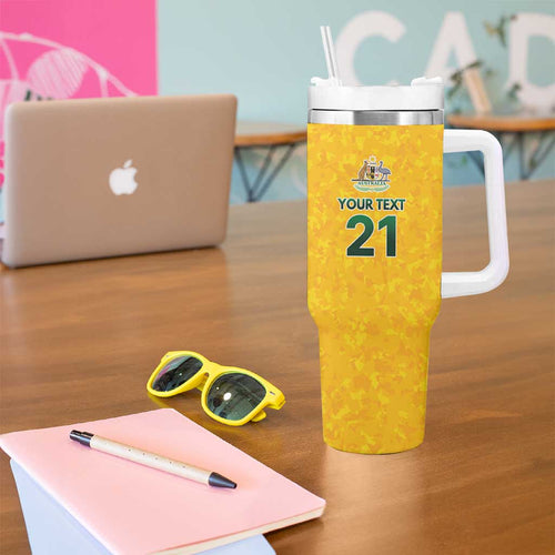 Australian Lawn Bowls Custom Tumbler With Handle Aussie Minimalist Style - Aussie Hoodie