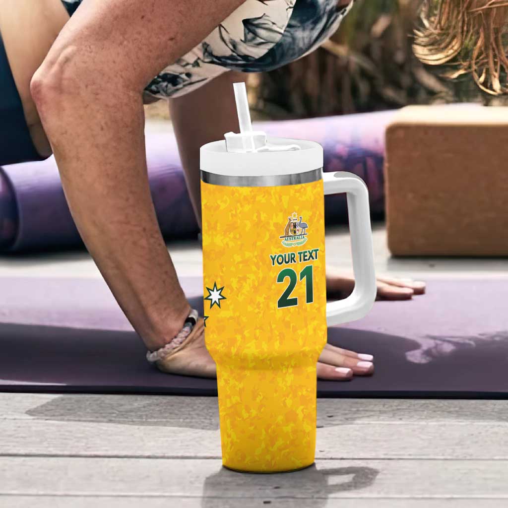 Australian Lawn Bowls Custom Tumbler With Handle Aussie Minimalist Style - Aussie Hoodie