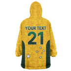Australian Lawn Bowls Custom Wearable Blanket Hoodie Aussie Minimalist Style - Aussie Hoodie