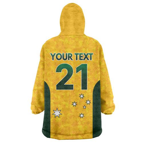 Australian Lawn Bowls Custom Wearable Blanket Hoodie Aussie Minimalist Style - Aussie Hoodie